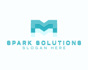 Corporate Brand Letter M Logo