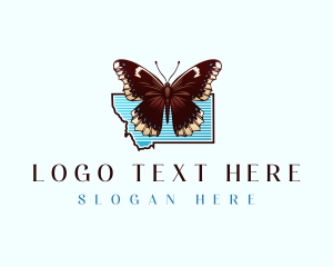 Montana Nature Butterfly Logo