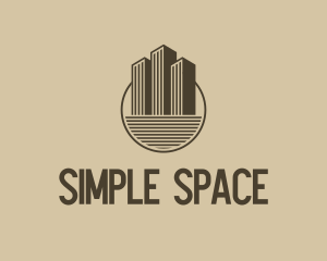 Minimalist Tower Real Estate logo design