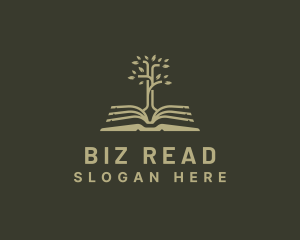 Book Tree Learning logo design