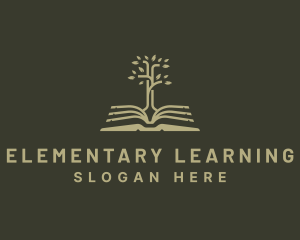 Book Tree Learning logo design