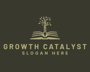 Book Tree Learning logo design