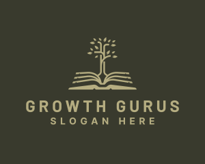 Book Tree Learning logo design