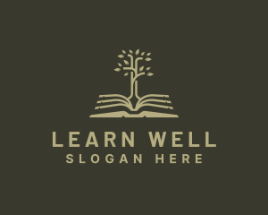 Book Tree Learning logo design