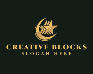 Star Crescent Entertainment Production logo design