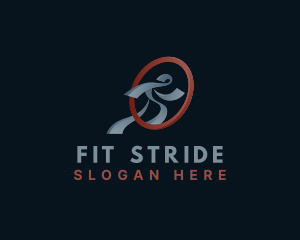 Running Man Fitness logo design