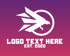 Modern Polygon Bird logo