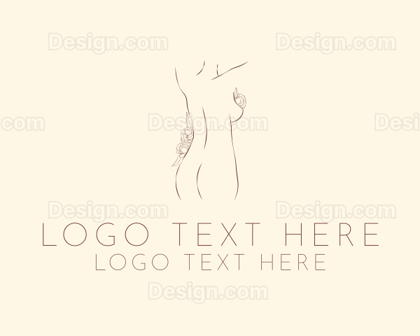 Nude Feminine Body Logo