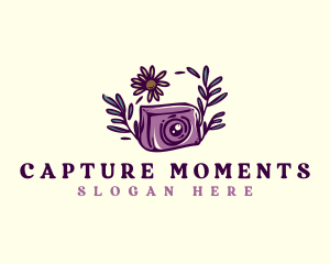 Camera Plant Photography logo design