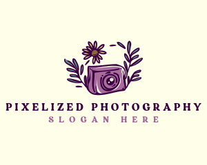 Camera Plant Photography logo design