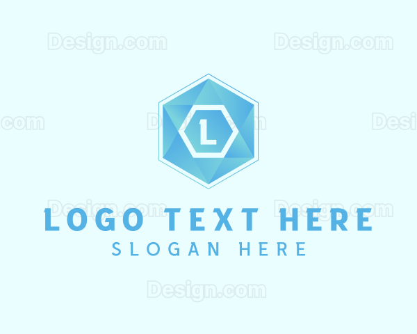 Geometric Tech Hexagon Logo