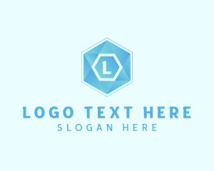 Geometric Tech Hexagon  logo