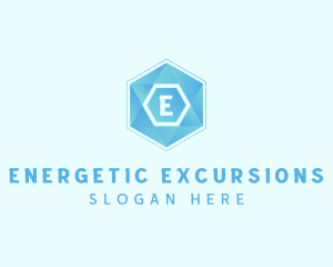 Geometric Tech Hexagon  logo design