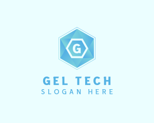 Geometric Tech Hexagon  logo design