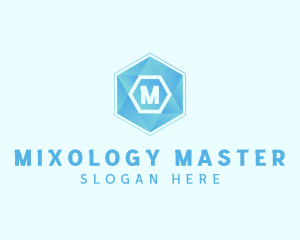 Geometric Tech Hexagon  logo design