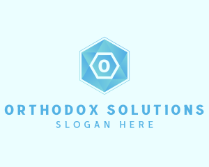 Geometric Tech Hexagon  logo design