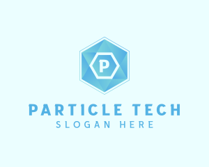 Geometric Tech Hexagon  logo design