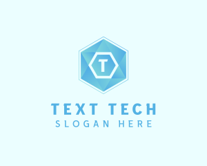 Geometric Tech Hexagon  logo design