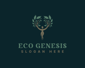 Female Tree Plant logo design