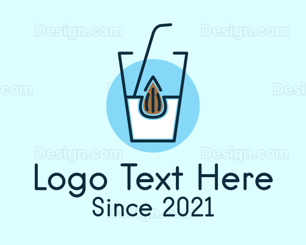 Almond Milk Glass Logo