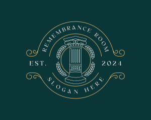 Justice Greek Pillar Column logo