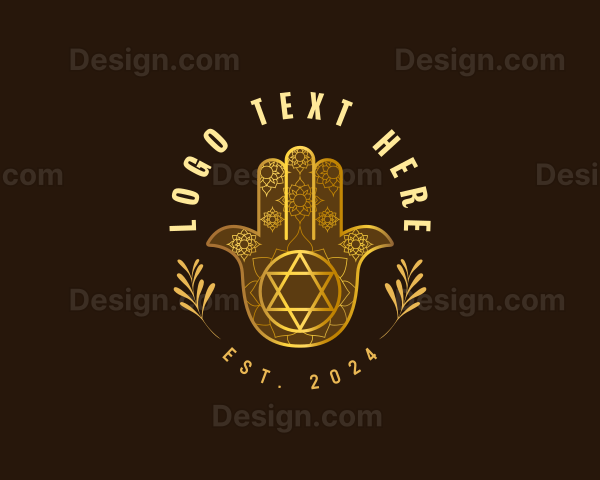 Hamsa Hand Yoga Logo