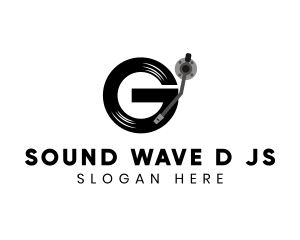 Vinyl Music Letter G logo