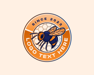 Bee Insect Honeycomb logo