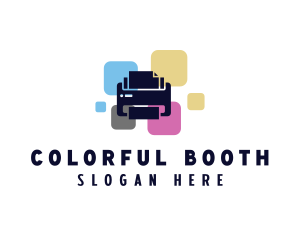 Color Printer Ink logo design