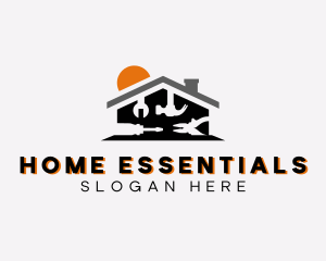 Home Improvement House Tools logo design