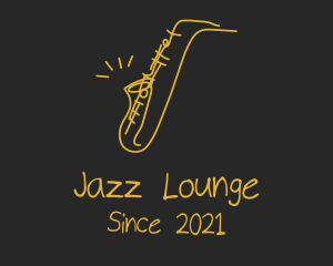 Golden Jazz Saxophone  logo