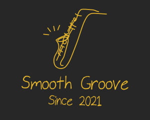 Golden Jazz Saxophone  logo