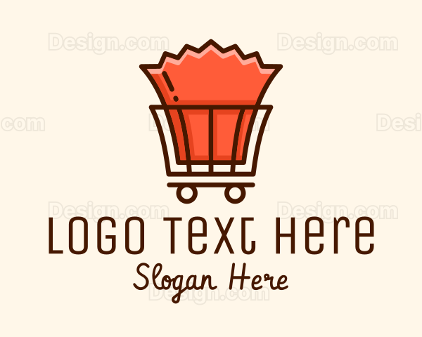 Paper Bag Cart Logo