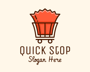 Paper Bag Cart logo design