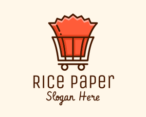 Paper Bag Cart logo design