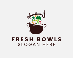 Vegetarian Meal Restaurant logo design