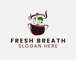 Vegetarian Meal Restaurant logo design