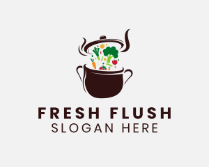 Vegetarian Meal Restaurant logo design