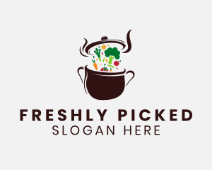 Vegetarian Meal Restaurant logo design