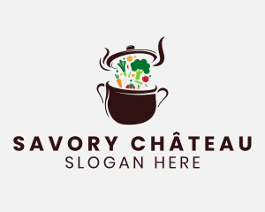 Vegetarian Meal Restaurant logo design