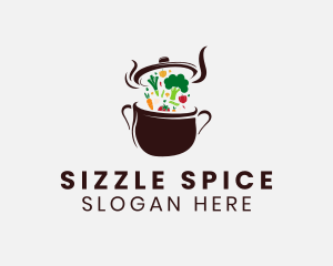 Vegetarian Meal Restaurant logo design