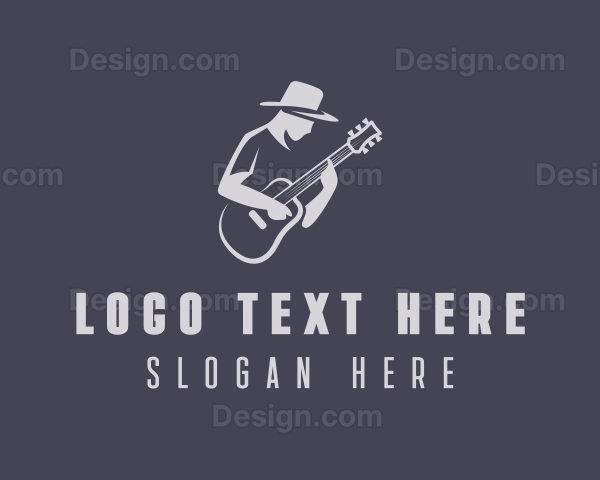 Guitarist Country Music Logo