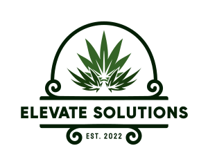 Organic Marijuana Plant logo