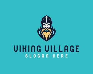 Old Man Viking  logo design