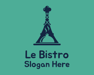 French Food Restaurant logo design