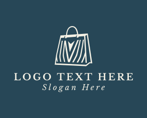 Online Shopping Bag Arrow logo