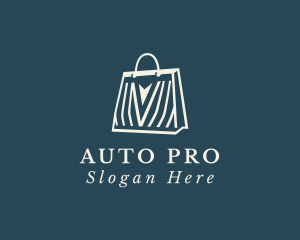 Online Shopping Bag Arrow logo