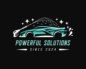 Sports Car Power Wash logo design