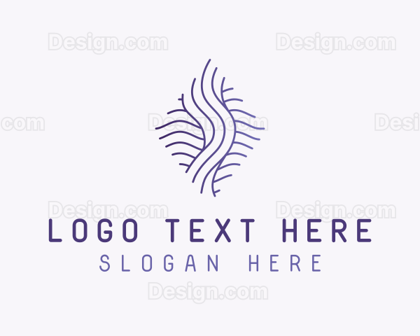 Gradient Fluid Waves Logo