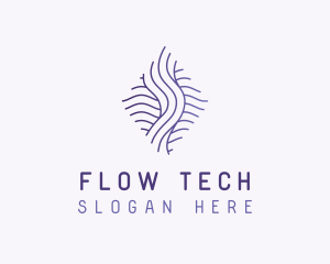 Gradient Fluid Waves logo